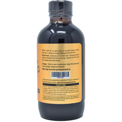 Organic Black Seed Oil 4oz - USDA Certified - High Thymoquinone, Turkish Origin