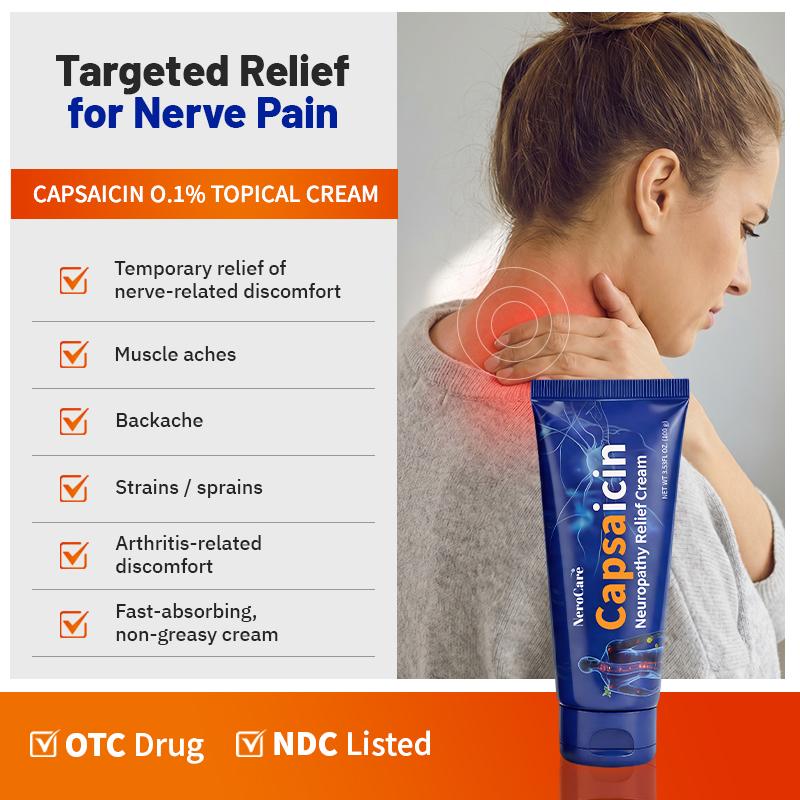 Capsaicin Cream for Nerve Pain & Neuropathy